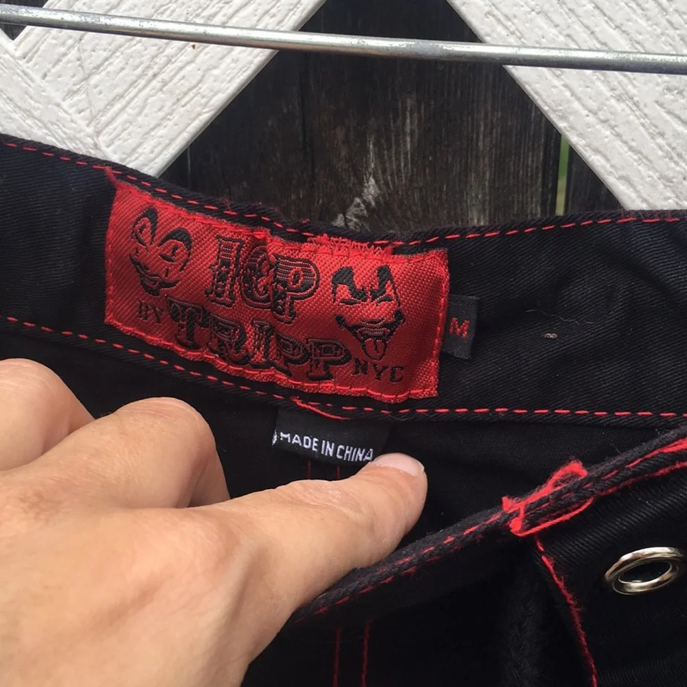 Tripp NYC Black Pants with Red and White Accents - Picture 5 of 5